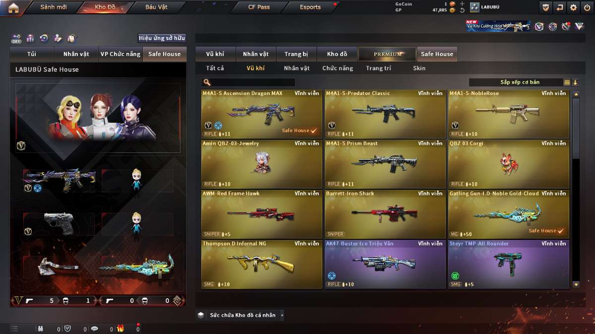 shop acc cf uy tin gia re